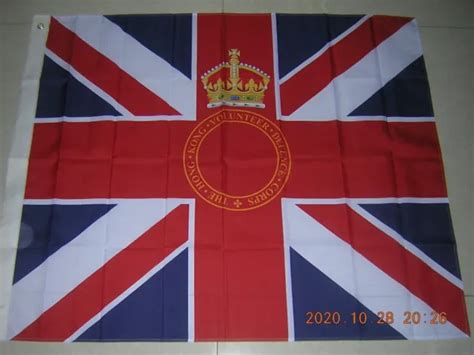 New British Empire Flag Kings Colour Of The Hkvdc Hong Kong Ensign
