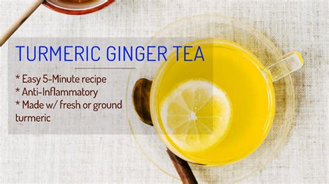 Turmeric Ginger Tea I Easy Immune Boosting Anti Inflammatory Recipe