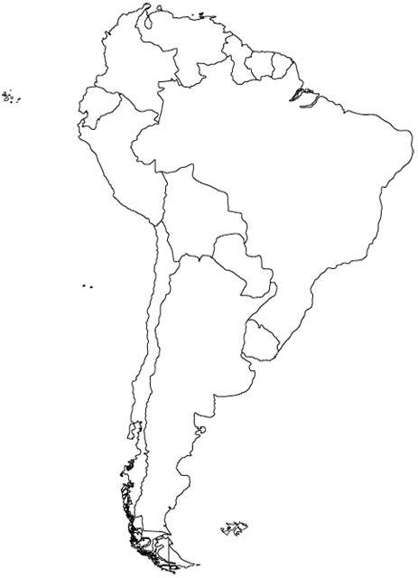 South America South America Map America Outline America Map