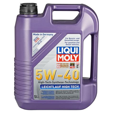 Liqui Moly Leichtlauf-Motorenöl 'High Tech' 5W-40, 5 l ǀ toom Baumarkt