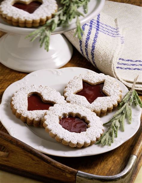 Traditional austrian christmas cookies, and discover more than 7 million professional stock homemade gingerbread cookies stars and christmas trees, little men decorated with powdered. Austrian Linzer Cookie | Recipe | Linzer cookies ...