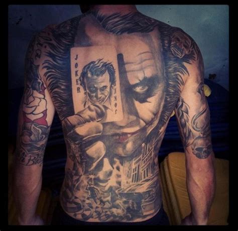Incredible Joker Full Back Tattoo Tattoomagz › Tattoo