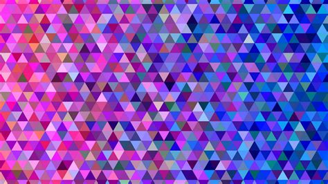 Wallpaper Mosaic Pixels Triangles Gradient Colors Hd