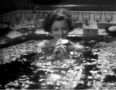 Loy Myrna Barbarian 1933 Bath Hollywood Animated