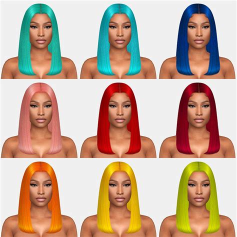 Sims 4 Nicki Minaj Cc Hair Clothes And More Fandomspot