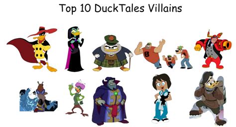 Top 10 Ducktales Villains By Briancabillan On Deviantart