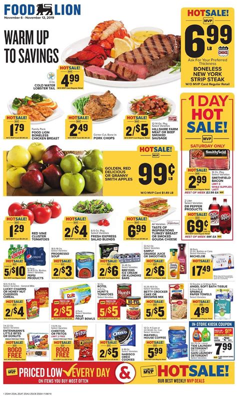 Thank you for your continued support, our staff is working around the clock to provide you with what you need for nourishment and supplies. Food Lion Weekly Ad Nov 6 - 12, 2019 - WeeklyAds2