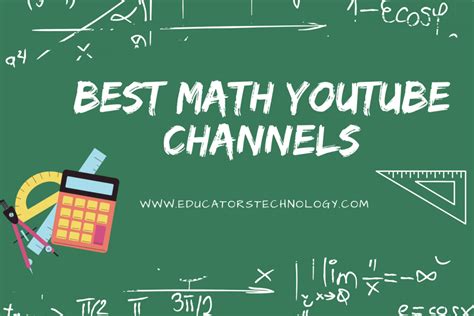 Best Youtube Math Channels Educators Technology
