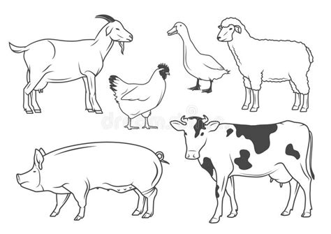 Domestic violence (also named domestic abuse or family violence) is violence or other abuse in a domestic setting, such as in marriage or cohabitation. Farm animals stock vector. Illustration of collection ...