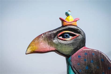 Bird Wood Texture Statue Beak Color Image Free Photo