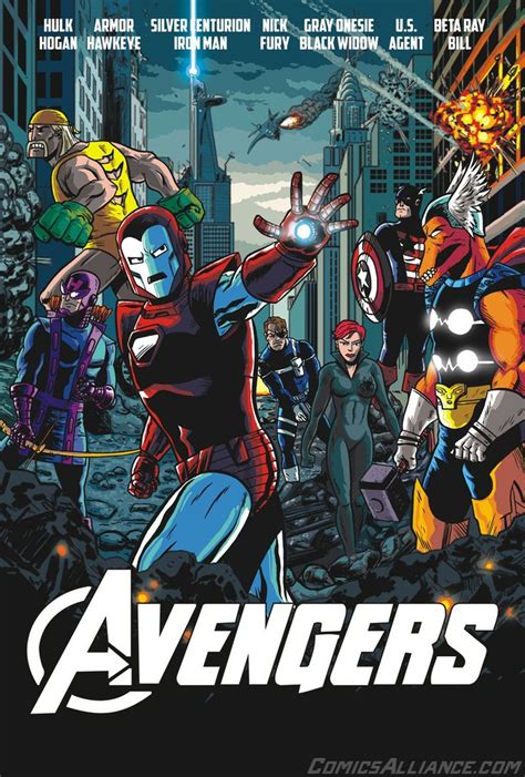 The 80s Avengers By Chris Haley And Daniel Butler Marvel Cómics