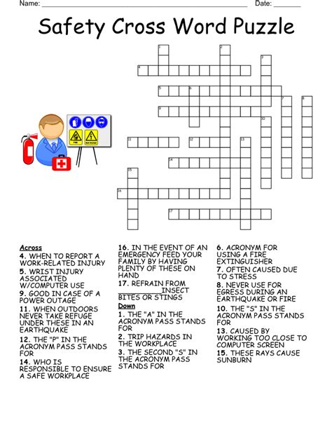 Ppe Safety Crossword Puzzle Answers Ethel Ashleys Crossword Puzzles