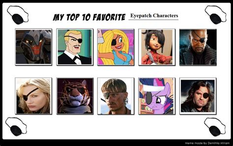 My Top 10 Favorite Eyepatch Characters By Sithvampiremaster27 On Deviantart