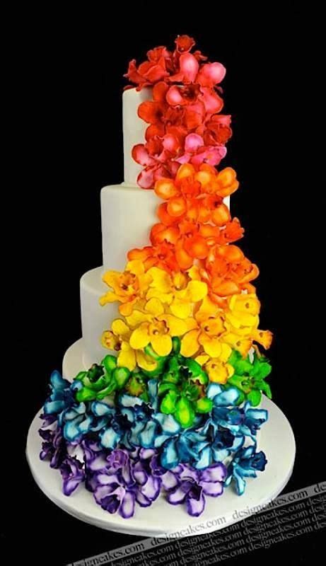 Colorful Cake Rainbow Wedding Cake Amazing Cakes Crazy Cakes
