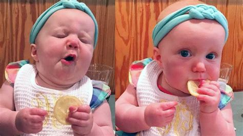 Babies Eating Lemon For The First Time Fun Fails And Moments Youtube
