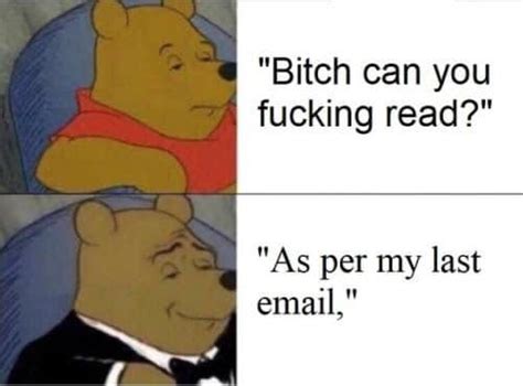 As Per My Last Email Tuxedo Winnie The Pooh Know Your Meme