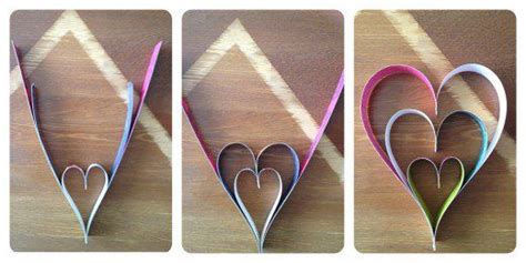 How To Make Paper Hearts 3d Paper Heart Construction Paper Crafts