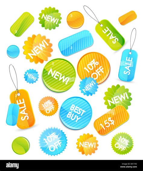 Abstract Vector Set Of Glossy Labels Stock Vector Image And Art Alamy