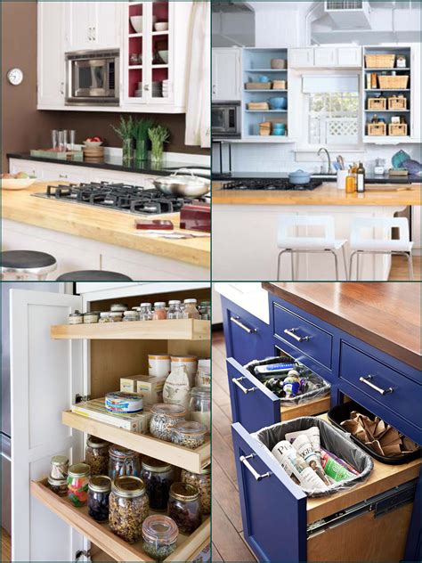 well organized kitchen cabinets