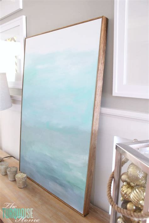 How To Frame A Canvas For Cheap Large Canvas Art Diy Diy Canvas