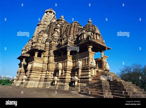 Vishwanath Temple Khajuraho Madhya Pradesh India Stock Photo