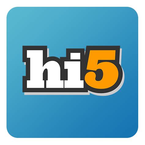 Hi5 Social Network Icona In Flat Gradient Social Icons