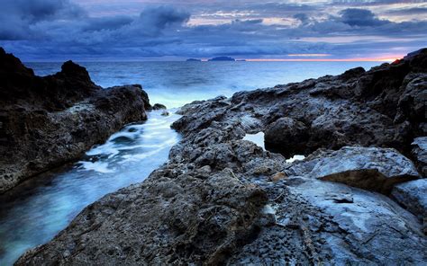 Wallpaper Landscape Sunset Sea Bay Nature Shore Photography