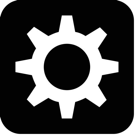White Gear Icon Png 145893 Free Icons Library