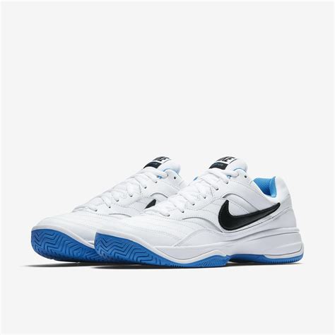 Nike Mens Court Lite Tennis Shoes Whitephoto Blue