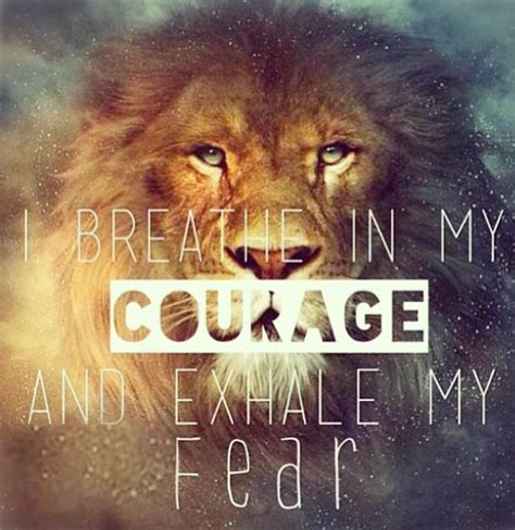 Like A Lion Just Have The Courage Enough To Face The Problem And Fight