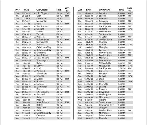 Here's a brief look at each player and position. Allen Sliwa on Twitter: "Lakers 2019/2020 Schedule is out... -Opening Night is Clippers home gm ...