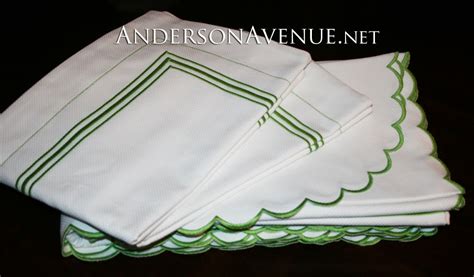 Gorgeous Custom Embroidered Bedding We Love The Kelly Green Embroidery
