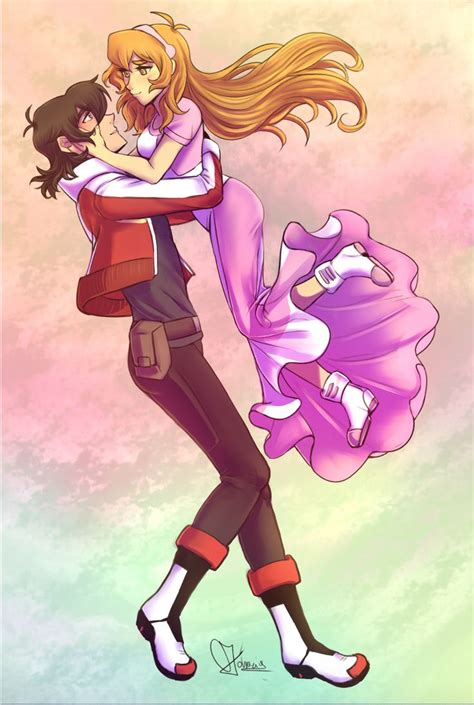 Keith With Pidgekatie Holt In His Arms From Voltron Legendary Defender