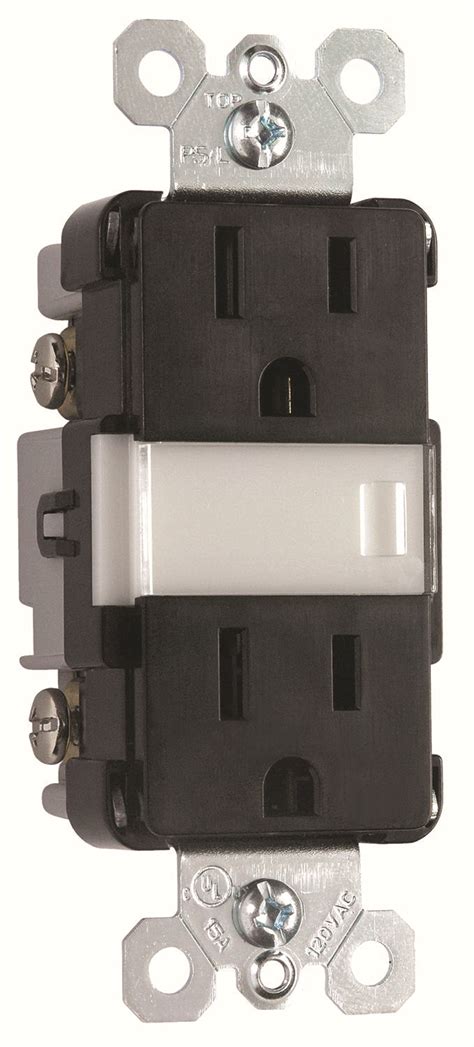 Pass And Seymour Ntl885trbkcc6 15amp 125v Night Light With Duplex Tamper