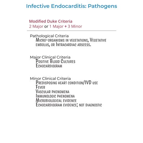 Clinical Pathology Glossary Infective Endocarditis Pathogens Ditki