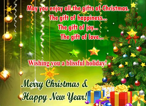 Blissful Holiday Free Christmas Card Day Ecards Greeting Cards 123
