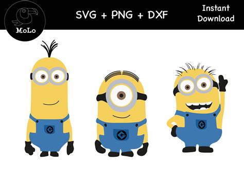 Pack Minions Svg Layered Stuart Kevin Tom Decal Svg Png Etsy Australia