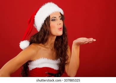 Sensual Sexy Woman Posing Naked Santa Shutterstock