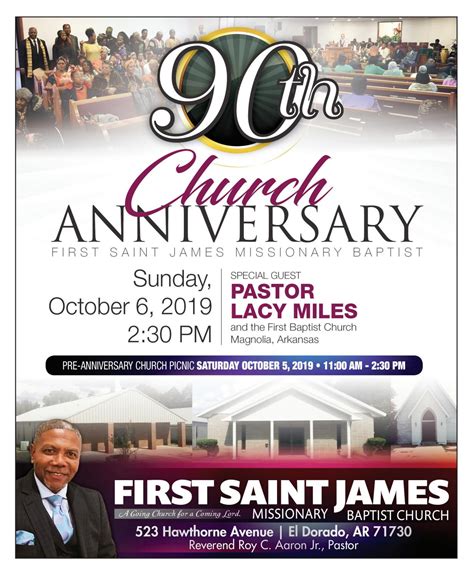 First St James 90th Church Anniversary Program Booklet By Epiphany