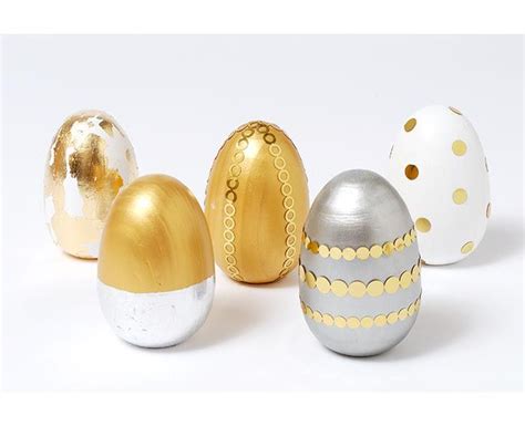 Decoupage Martha Stewart Crafts Metallic Easter Eggs