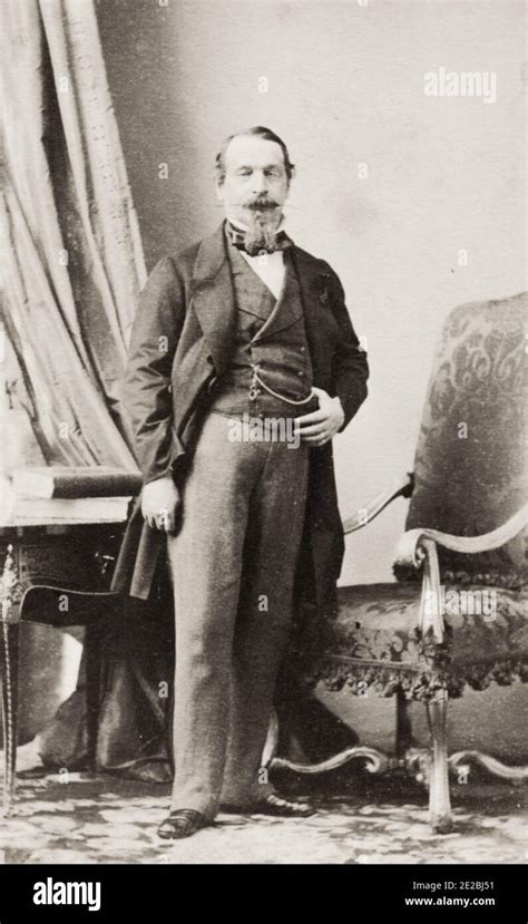 Vintage 19th Century Photograph Emperor Napoleon Iii Photographed In