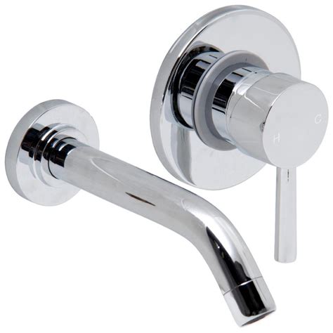 Wall mounted bathroom sink faucet options. VIGO Olus Single Lever Single-Handle Wall Mount Bathroom ...