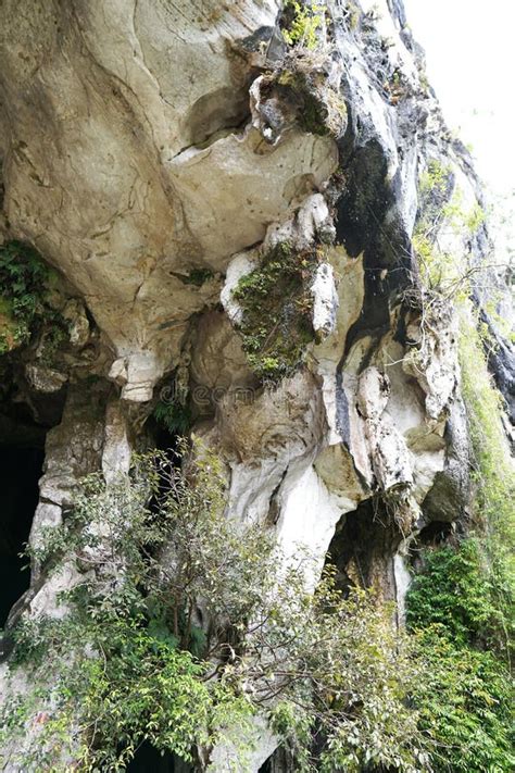 Beautiful Natural Limestone Cave Entrance In Malaysia Limestone Hill