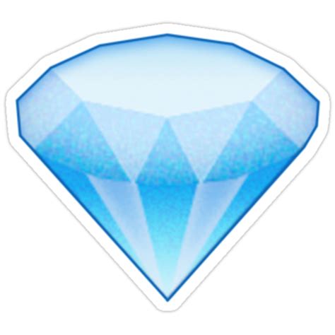 Diamond Emoji Small Stickers By Wearz Redbubble