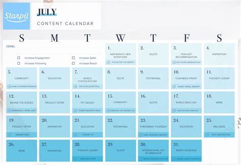 Social Media Calendar For March 2024 - Image to u