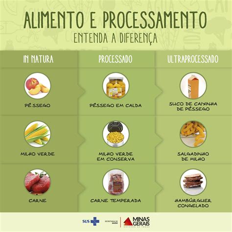 Alimentos In Natura Minimamente Processados Processados E Ultraprocessados