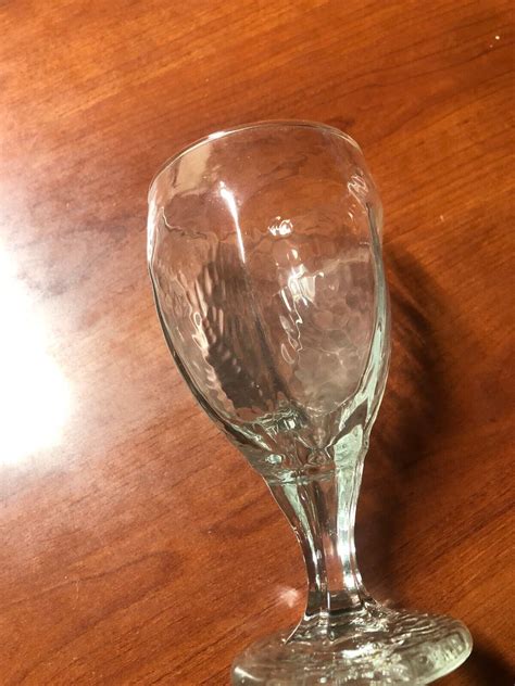 Vintage Libbey Chivalry Clear Water Wine Goblet Glass 6 1 2 Ebay