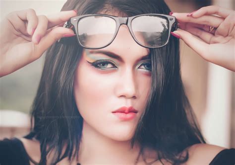 Hk Girl Glasses Lips Beauty Face Wallpaper My Xxx Hot Girl