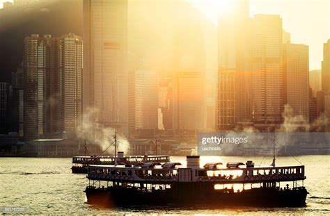 The Star Ferrys Harbour Over Victoria Harbour Hong Kong China High Res