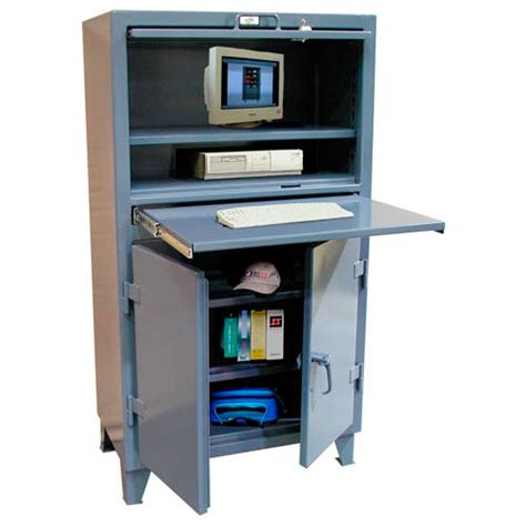 Strong Hold Deluxe Industrial Computer Cabinet 36w X 20d X 66h